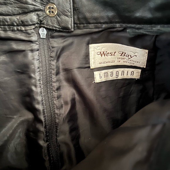 West Bay Leather Mini Skirt - Picture 3 of 6